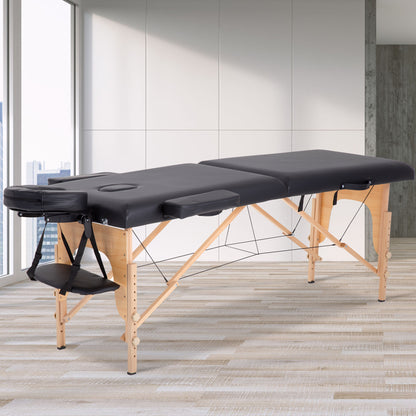 Aluminium Massage Table Portable Carry Case 2 Fold Portable Massage Bed