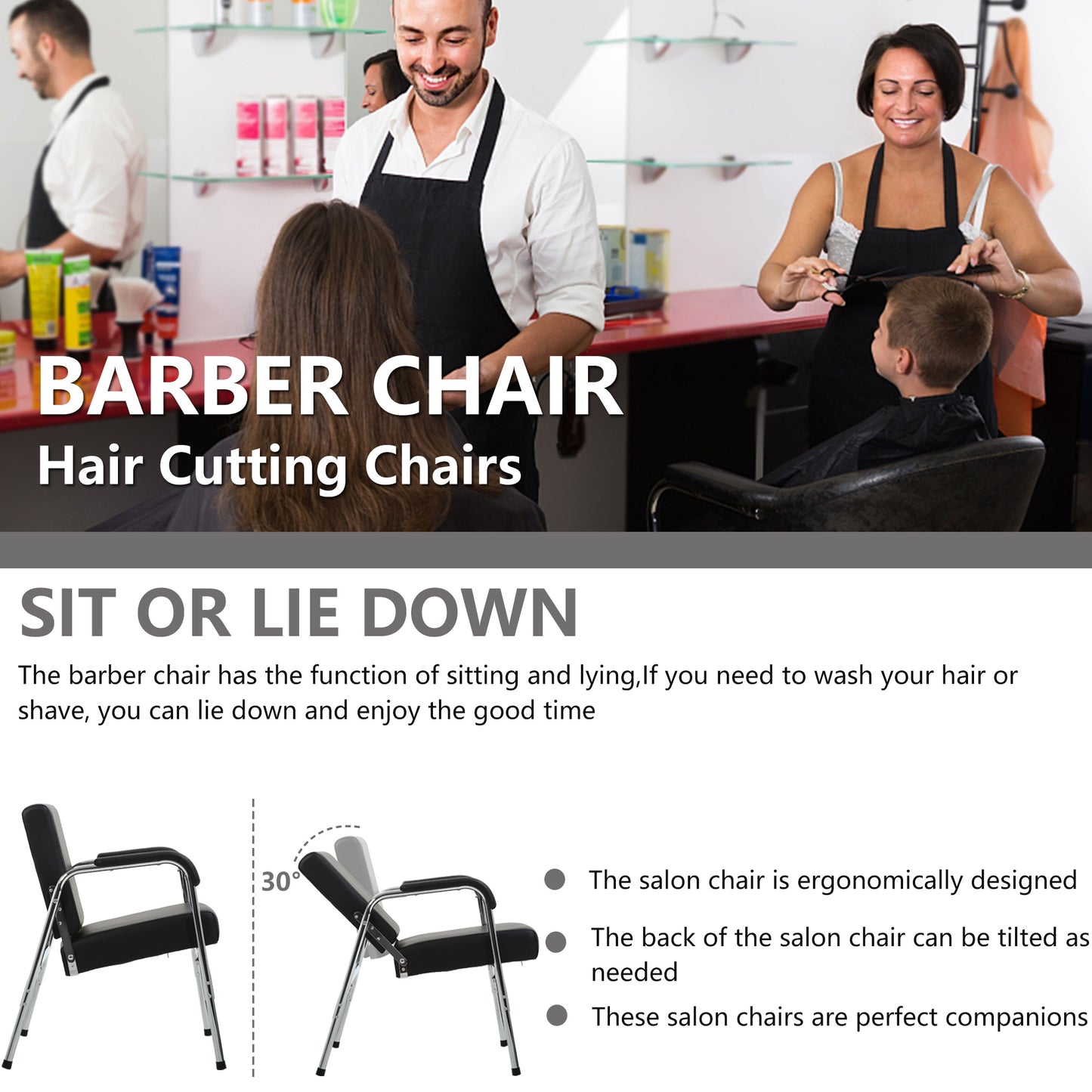 Salon Chair Barber Modern Fashion Styling Beauty Salon Chairs